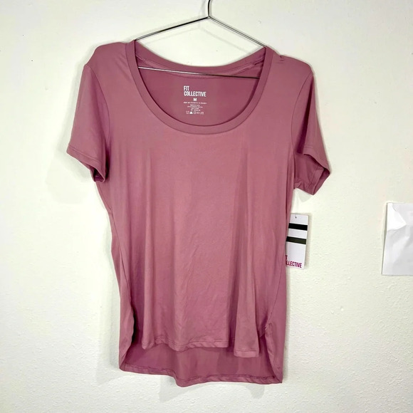 🆕 Fit Collective Mauve Short Sleeve Athletic Shirt - Picture 1 of 8